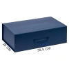 Подарочная коробка, размер 39*26,3*11 см, Solution Prestige Big Case с магнитным клапаном и ручкой , серебристая
