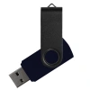 Флеш накопитель USB 2.0 Twister Assembly 16GB, пластик Софт Тач/металл, синий/синий
