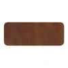 Шеврон Rectangle Smooth Leather размер 60*30 мм, черный, со скругленными углами