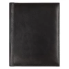 Суперобложка из натуральной кожи Universal leather размер А5+ , черная,  с блокнотом