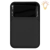 Внешний аккумулятор (powerbank) «Lumen», софт тач, 10 000 mAH, с тремя зарядными шнурами, 22,5W super fast charge, Power Delivery (PD) 20W (dfnn), QC3.0, черный