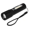 Фонарь Tools Ghent, алюминиевый, аккумуляторный, с зарядкой type-c, черный