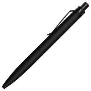Ручка шариковая Shine Ray Soft touch алюминиевая, черная
