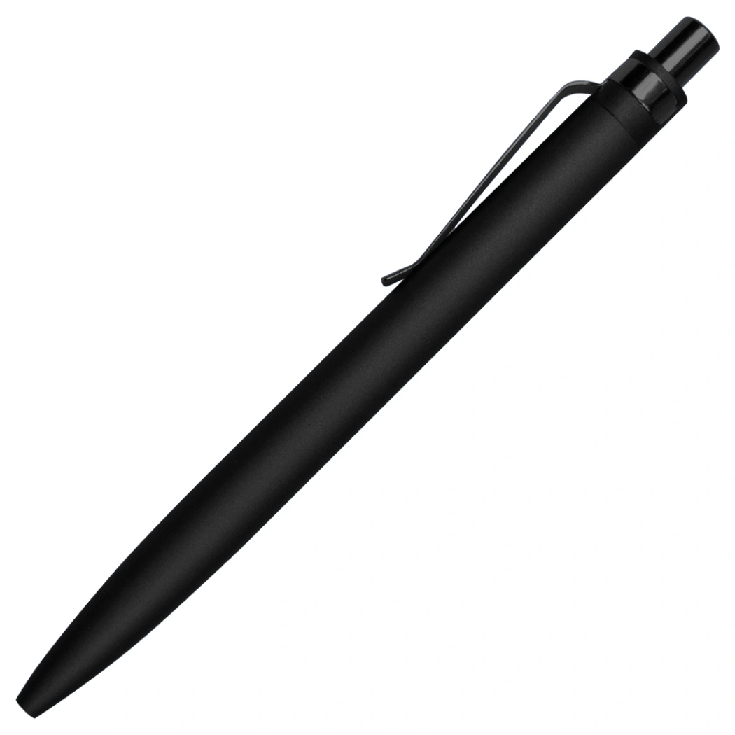 Ручка шариковая Shine Ray Soft touch алюминиевая, черная