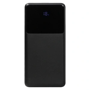 Внешний аккумулятор (powerbank)  «Stream 10»,  10 000 mAH, с двумя зарядными шнурами,  22,5W (Ватт)  super fast charge, Power Delivery (PD) 25.5W (dfnn),  c цифровым дисплеем для контроля заряда, черный