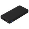 Внешний аккумулятор (powerbank)  «WeCharge Soft Touch»,  10 000 mAH, Power Delivery (PD) 25.5W, со светящимся логотипом после гравировки, c цифровым дисплеем для контроля заряда, черный