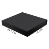 Подарочная коробка, размер 29,7*28,0*4,5 см, Solution Prestige Magnum Linen с магнитным клапаном, черная, без ложемента