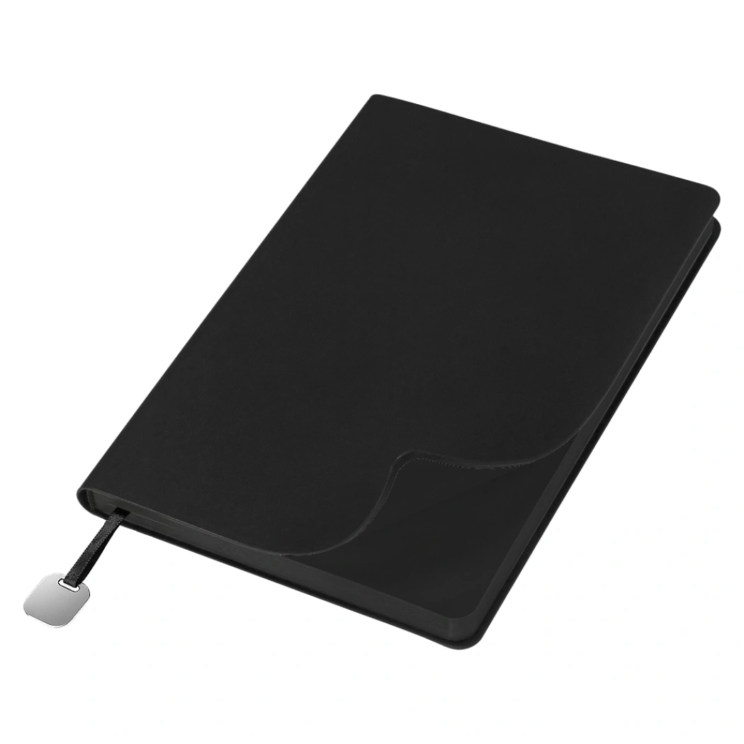 Набор подарочный Solution Prestige Yota Trio (Ежедневник Flexy Latte Soft Touch Black Edition Color А5, Внешний аккумулятор (powerbank) «WeCharge Soft Touch», Ручка Grand Attashe металлическая,) в подарочный коробке, черный