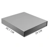Подарочная коробка, размер 29,7*28,0*4,5 см, Solution Prestige Magnum Fabrique с магнитным клапаном без ложемента, черная