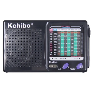 Портативное карманное радио 9 FM/MW/Sw1-7 (TV2-5CH), Heritage Old Wave, цвет черный