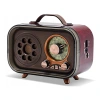 Ретро радио в стиле радиолы, диапазон частот  AM FM SW, USB, Bluetooth, Heritage Memories, со светодиодной подсветкой, цвет коричневый